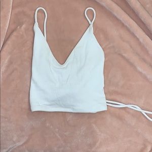 White crop top from garage